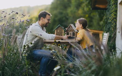 Father with daughter
